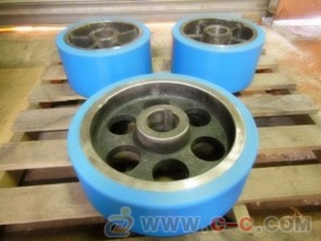 武汉脚轮,车轮耐磨聚氨酯橡胶包胶,驱动轮包胶